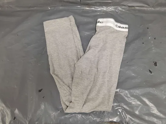 CALVIN KLEIN COTTON STRETCH LEGGINGS IN GREY - SMALL