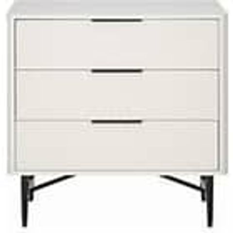 MELODY 3 DRAWER CHEST (WHITE)