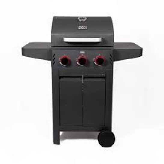 BRAND NEW BOXED FOGO & CHAMA FIRECRACKER: 3 BURNER GAS BBQ (1 BOX) RRP £349.99