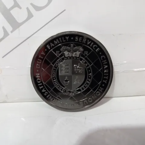 QUEEN ELIZABETH II SELFLESS DUTY COMMEMORATIVE COIN