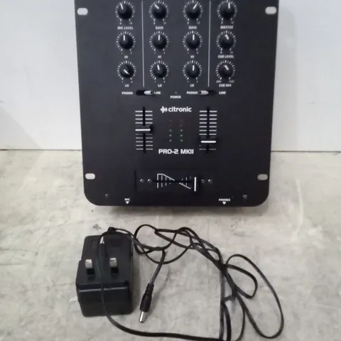 BOXED CITRONIC PRO-2 MKII 2 CHANNEL DJ MIXER