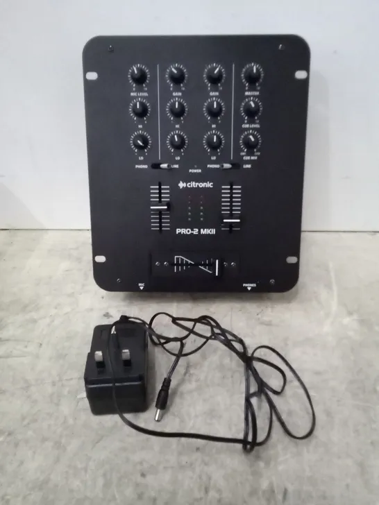 BOXED CITRONIC PRO-2 MKII 2 CHANNEL DJ MIXER