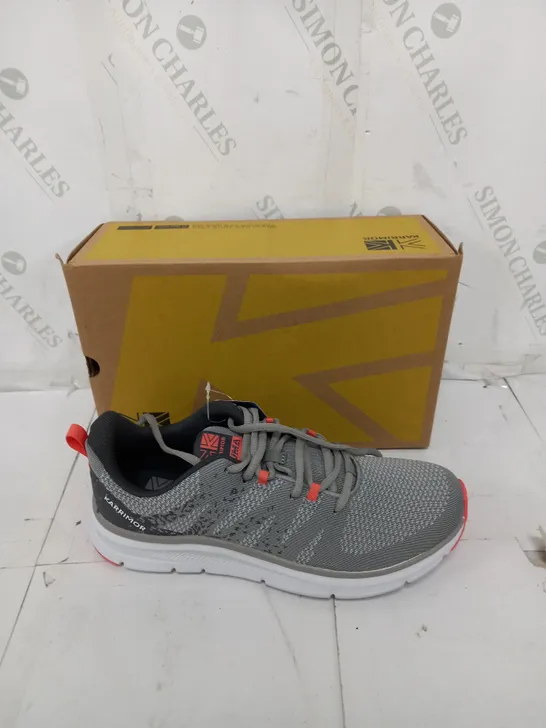 BOXED PAIR OF KARRIMOR DUMA 6 LD00 GREY/CORAL SIZE 9