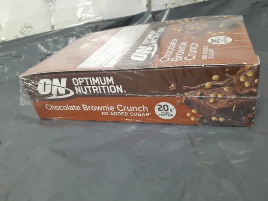 sealed optimum nutrition chocolate brownie crunch multi pack - 10x65g