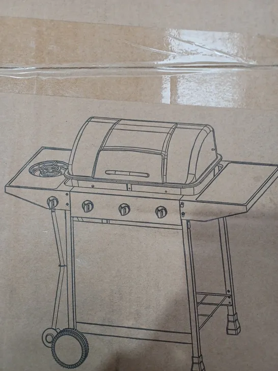 3-BURNER GAS BBQ WITH SIDE BURNER 