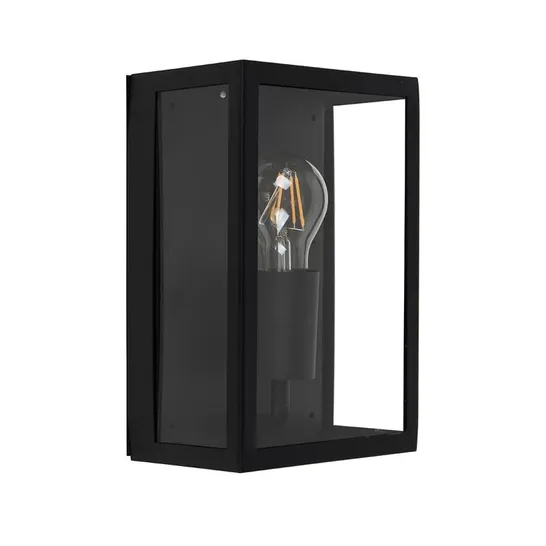 BOXED JOSHAWN BLACK OUTDOOR FLUSH MOUNT