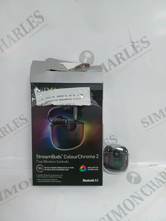 MIXX STREAMBUDS COLOUR CHROMA 2  WIRELESS EARBUDS