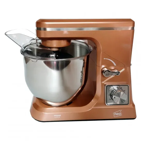 BOXED NEO COPPER FOOD BAKING ELECTRIC STAND MIXER 5L 6 SPEED STAINLESS STEEL MIXING BOWL 800W (1 BOX)