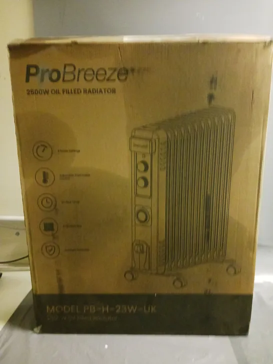 BOXED PROBREEZE 2500W OIL FILLED RADIATOR