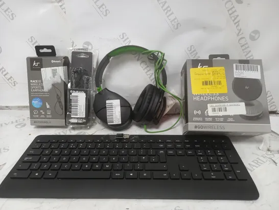 BOX OF APPROX. 15 SSORTED ITEMS TO INCLUDE - KITSOUND RACE 15 -TURTLE BEACH RECON 70 - KITSOUND WIRELESS HEADPHONES ECT