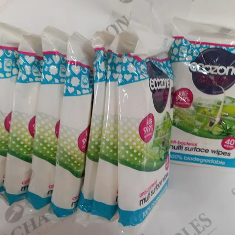 APPROXIMATELY 5 ECOZONE ANTI-BACTERIAL MULTI SURFACE WIPES PACKS