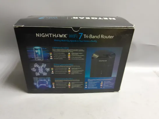 BOXED NETGEAR NIGHTHAWK WIFI 7 TRI-BAND ROUTER 