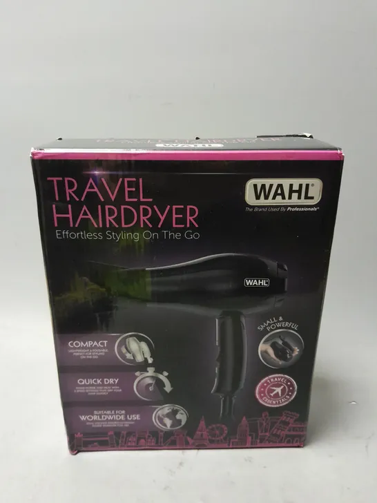 BOXED WAHL TRAVEL HAIRDRYER