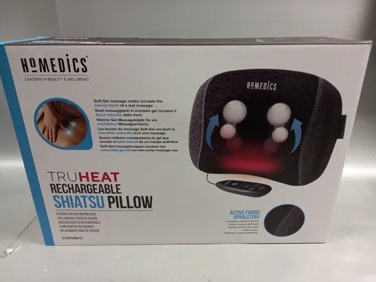 BOXED HOMEDICS TRUHEAT RECHARGEABLE SHIATSU PILLOW