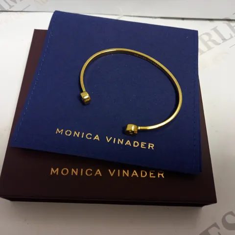 MONICA VINADER GOLD EFFECT OPEN BANGLE 