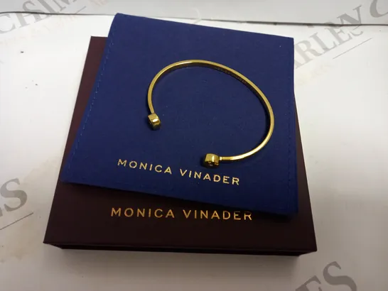 MONICA VINADER GOLD EFFECT OPEN BANGLE 