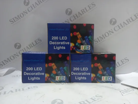 BOX OF APPROX 60 200 LED DECORATIVE LIGHTS