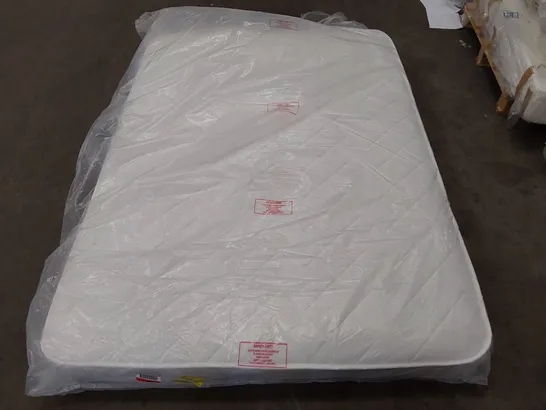 QUALITY BAGGED DEEP QUILTED HYBRID OPEN COIL DOUBLE 4'6" MATTRESS 