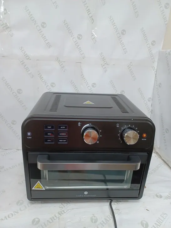 BOXED COOK'S ESSENTIAL 21-LITRE AIRFRYER OVEN IN BLACK