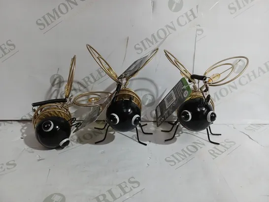 SET OF 3 SOLAR HANGING BEE'S  RRP £24.99