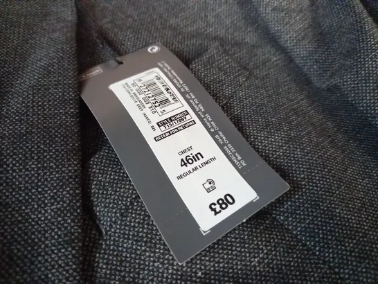 M&S REGULAR FIT GREY SUIT JACKET - 46" REG