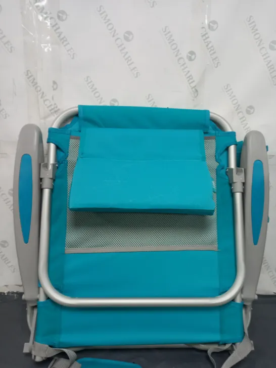 WE JOY TURQUOISE CAMPING CHAIR 