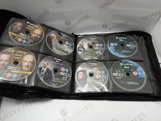 BOX OF ASSORTED CDS/DVD BOX SETS TO INCLUDE WALKING DEAD, BREAKING BAD, GAME OF THRONES ETC