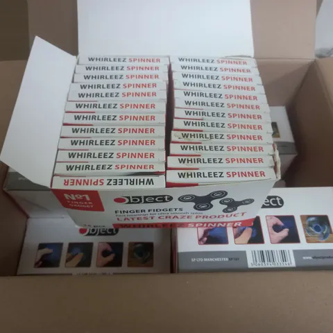 BOX OF APROX 100 OBJECT FIDGET SPINNERS 