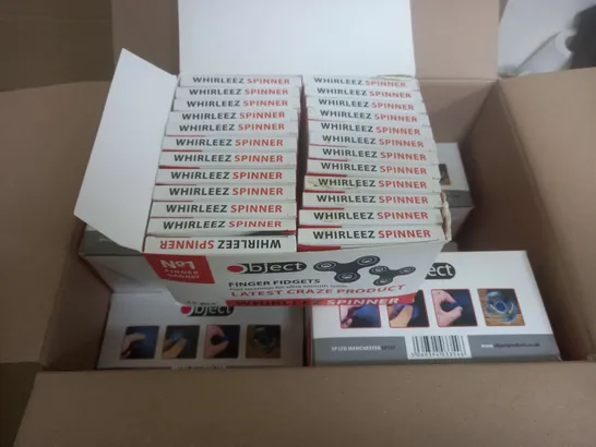 BOX OF APROX 100 OBJECT FIDGET SPINNERS 