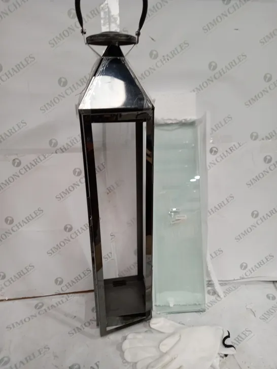 WARMIEHOMY STAINLESS STEEL LANTERN - ASSEMBLY REQUIRED - COLLECTION ONLY