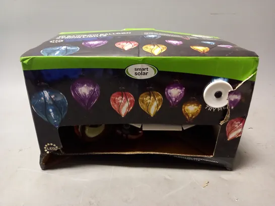 BOXED SMART SOLAR 10 RAINBOW BALLOON STRING LIGHTS