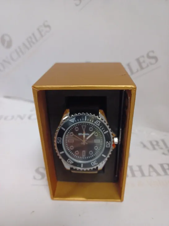 BOXED D.FRANKLIN MENS BLACK DIAL WATCH 