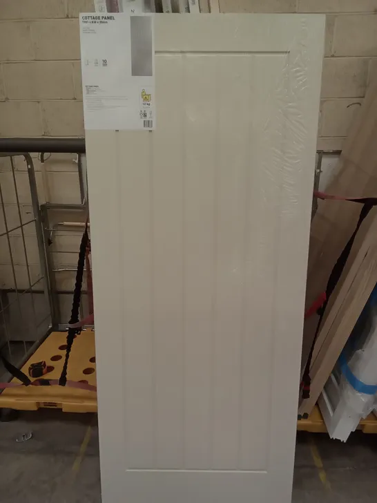 COTTAGE PANEL WHITE PRIMED INTERNAL DOOR 1981×838×35MM