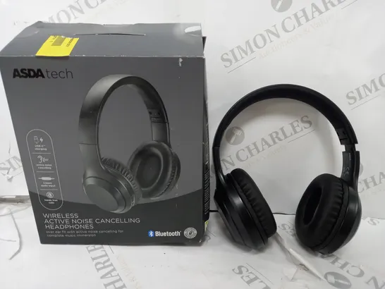 BOXED WIRELESS NOISE CANCELLING HEADPHONES - BLACK