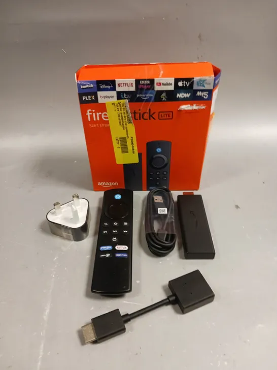 BOXED AMAZON FIRE TV STICK LITE 