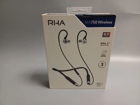 BOXED RHA MA750 WIRELESS EARBUDS