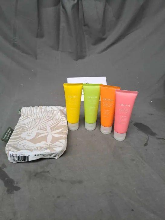 TROPIC MINI BODY WASH COLLECTION WITH DRAWSTRING BAG