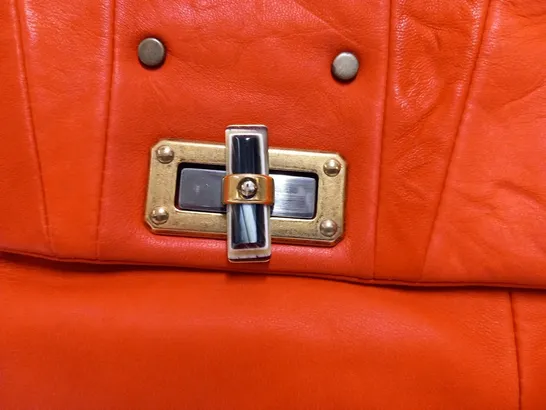 LANVIN PARIS BAG HAPPY MEDIUM PATCHWORK VERMILLION 