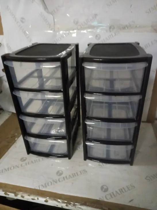 LOT OF 2 TML 4-DRAWER TOWERS A5