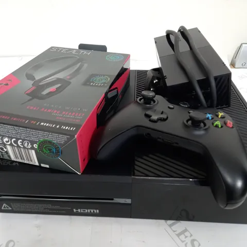 XBOX ONE CONSOLE WITH CONTROLLER AND STEALTH HEADSET