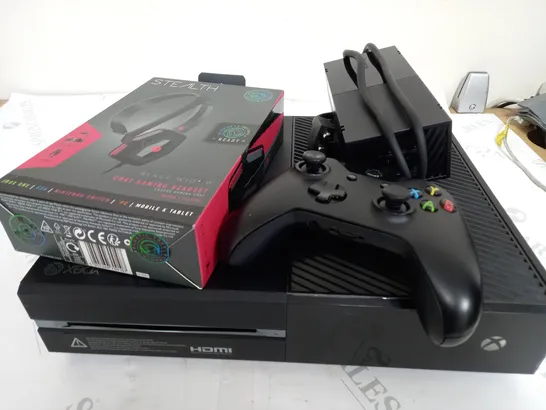 XBOX ONE CONSOLE WITH CONTROLLER AND STEALTH HEADSET