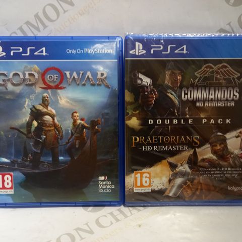 PS4 GAMES - GOD OF WAR + COMMANDOS 2/PRAETORIANS