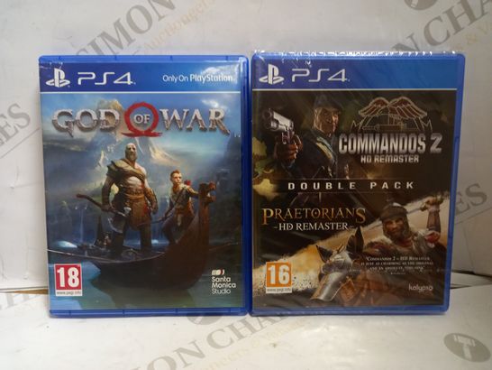 PS4 GAMES - GOD OF WAR + COMMANDOS 2/PRAETORIANS
