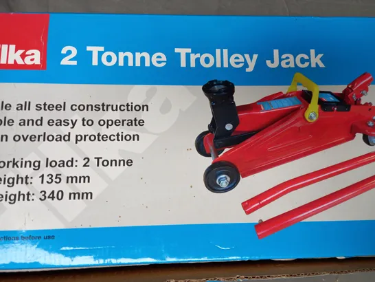 BOXED HILKA 2 TONNE TROLLEY JACK