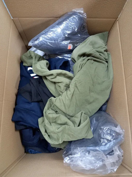 BOX OF APPROXIMATELY 20 ASSORTED ITEMS TO INCLUDE KIDS TRACKSUIT, TOP, PANTS ETC