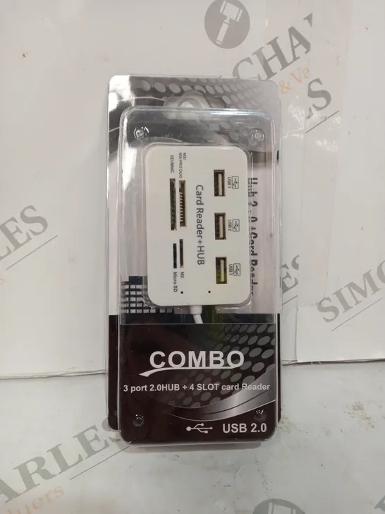 BOXED COMBO 3 PORT HUB + SLOT CARD READER 