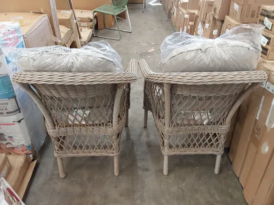 BOXED SET OF 2 VENICE GARDEN CHAIRS (1 BOX)