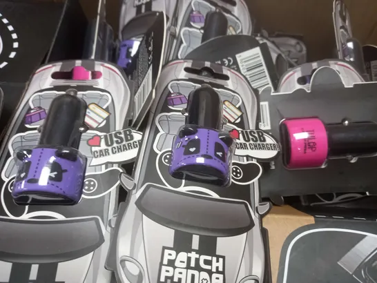 LARGE QUANTITY OF PATCH PANDA USB CAR CHARGER