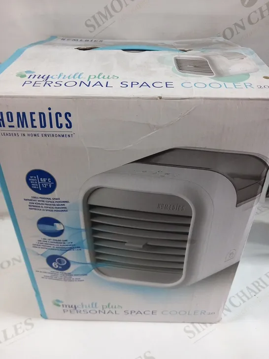 BOXED HOMEDICS MY CHILL PLUS PERSONAL SPACE COOLER 2.0 PAC-35WT-EU2