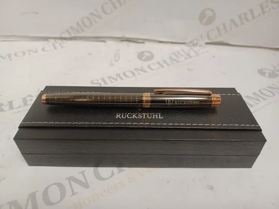 RUCKSTUHL STAINLESS STEEL LUXURY PEN IN GIFT BOX – HAND ASSEMBLED 